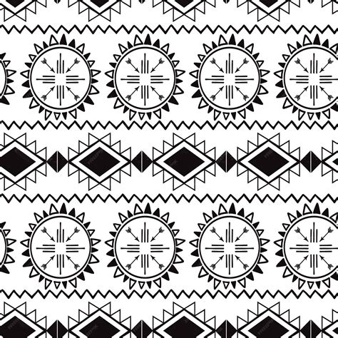 Black And White Native American Patterns And Designs