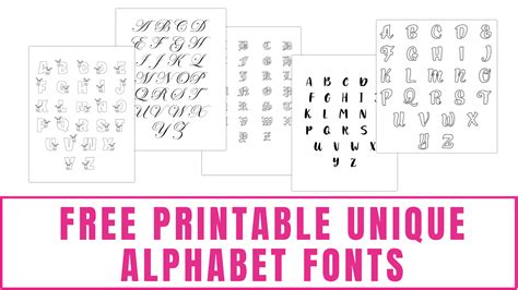 Printable Letter Fonts
