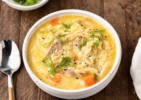 Greek Avgolemono Chicken Soup Recipe | OlivesAndFeta.blog