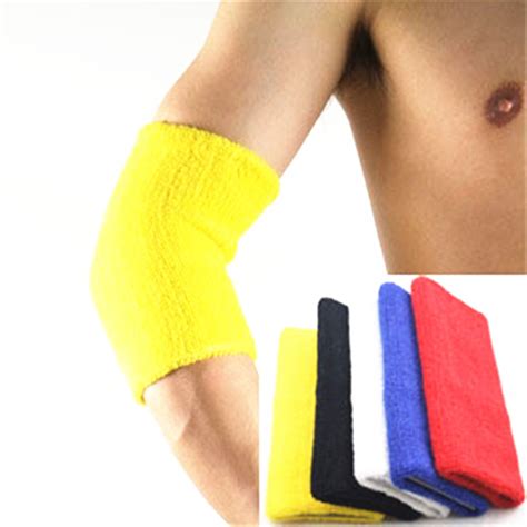 Adult Cotton Elbow Supports Armband Braces Basketball/Tennis/Badminton ...