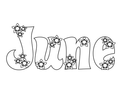 Printable June Coloring Pages [2025]
