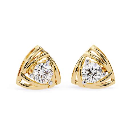 Lab Grown Solitaire Diamond Earrings | Classic Solitaire Earrings