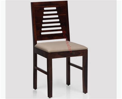 Buy Sheesham Wood Multipurpose Dining Chair Set of Two with Cushion ...
