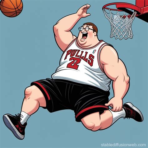 Peter Griffin's Michael Jordan-Style Dunk | Stable Diffusion Online