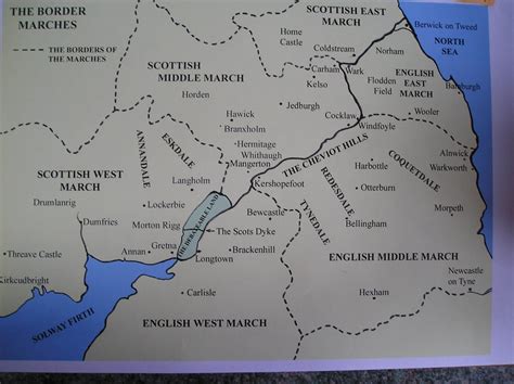 Map of the Anglo-Scottish Borders | Scotland history, Jedburgh, Scottish
