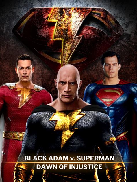 Shazam Vs Black Adam Injustice