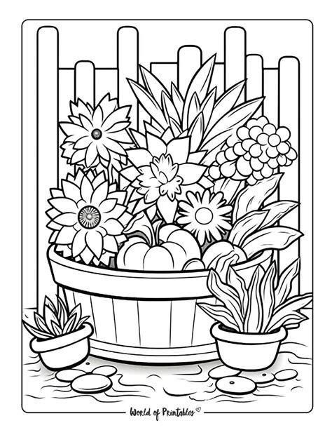 Garden coloring pages – Artofit