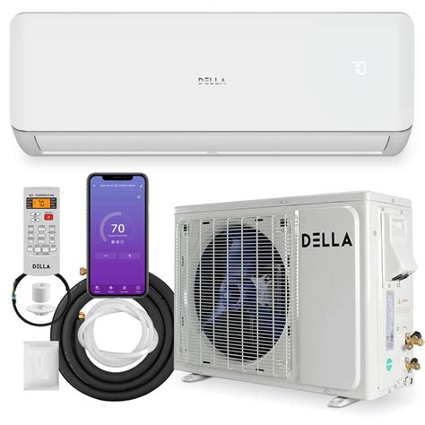 Buy DELLA 18,000 BTU Wifi Enabled Mini Split Air Conditioner Ductless ...
