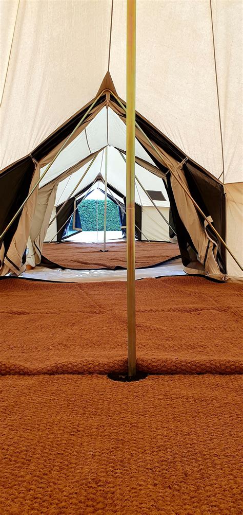 BTV 6 (Skylight) XL Cotton Canvas Bell Tent With Half Clear Roof ...