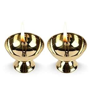 Buy Brassware | Pure Brass Nanda Pyali Diya for Puja | Traditional ...