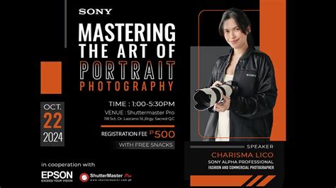 Mastering the Art of Portrait Photography Workshop, 118 Sct. Dr ...