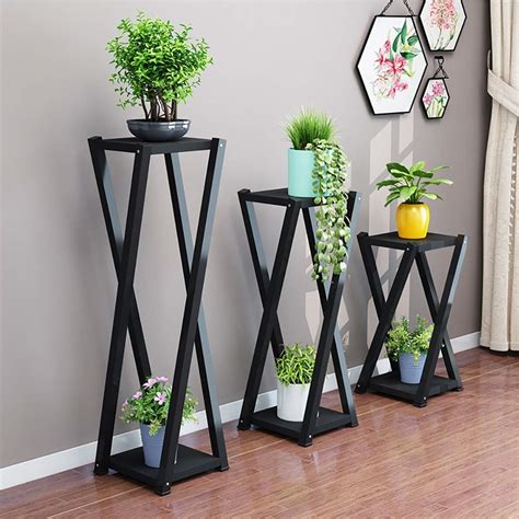 Crafter Flower Pot Flower Stand,for Indoor Outdoor Balcony Living Room ...