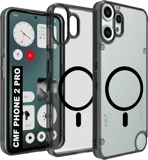 RIGGEAR Shockproof Clear Hybrid Armor Magnetic Back Cover Case ...