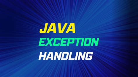 Exception Handling Java 的图像结果