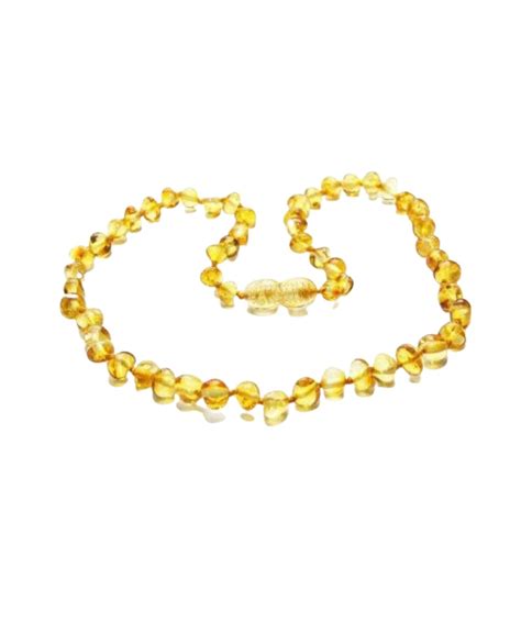 Baltic Amber Baby Teething Necklace Round Honey | טופה-טופ מנשא לתינוק ...