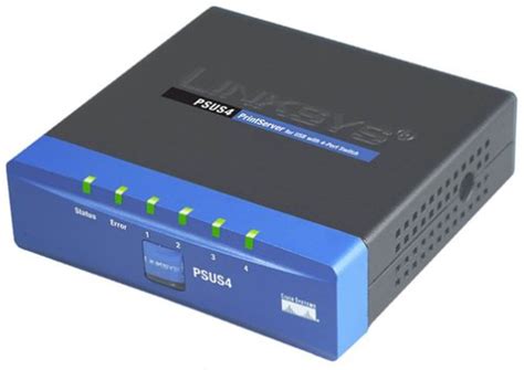 Cisco-Linksys PSUS4 PrintServer for USB with 4 Port Switch - Buy Cisco ...