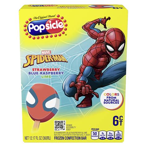 Popsicle Spider-Man Frozen Bars 6ct - Delivered In As Fast As 15 ...