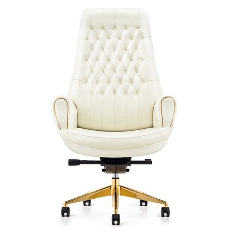 Heera Moti | Gold Class Director High Back Office Chair | White
