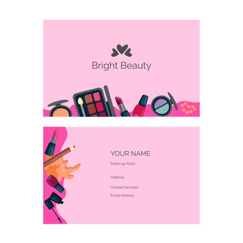 Makeup Artist Business Card Template 的图像结果