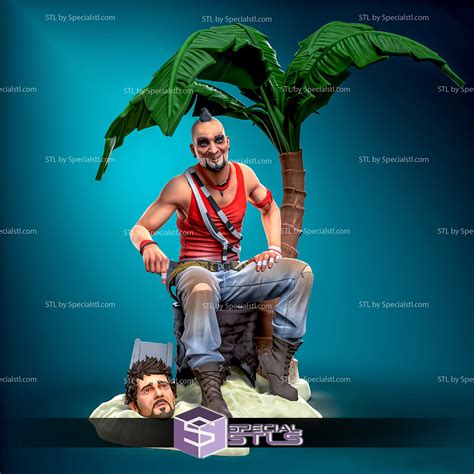Vaas Far Cry 3 STL Files 3D Printing Figurine | SpecialSTL
