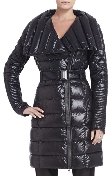 Ladies Long Puffer Coat Black at Louis Brannan blog