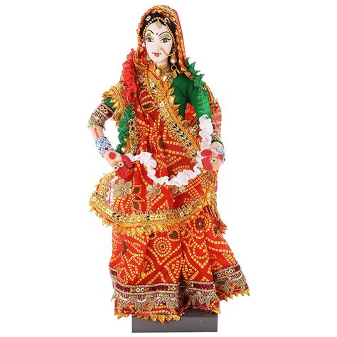 A33 Cotton Stuff Indian Dulhan Art Doll : Amazon.in: Toys & Games