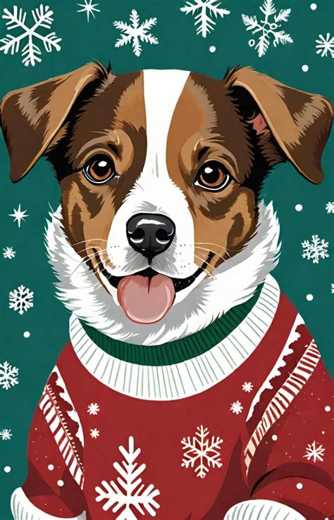 Dog Christmas Sweater Free Stock Photo - Public Domain Pictures