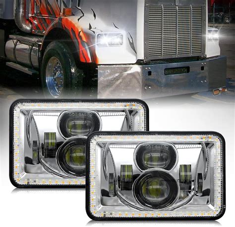 Amazon.com: MAYELLO 4x6 LED Headlights DOT Approved Hi/Lo Sealed Beam ...
