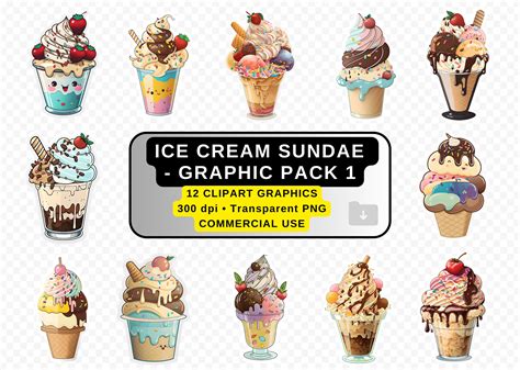 Ice Cream Sundae Clip Art Free