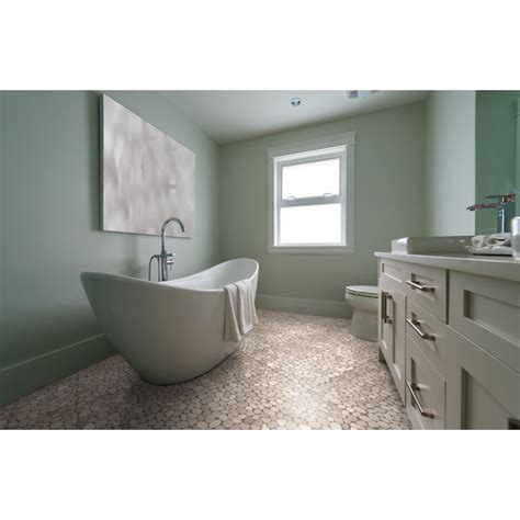Tile Connection Sliced Pebble Tile Tan 12-in x 12-in Honed Natural ...