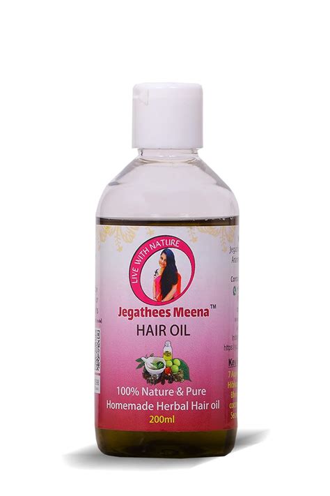 Buy Jegathees Meena Homemade Herbal Hair Oil For Thicker and Longer ...