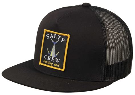 Salty Crew Chasing Tail Trucker Hat - Black