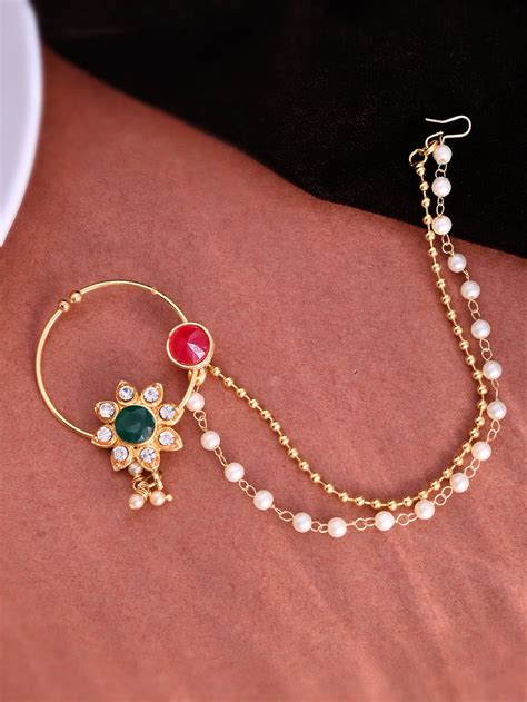 Buy Maharashtrian Nath Online at Best Prices in India – Silvermerc Designs