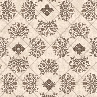 Rumi Vintage Ottoman Geomatric Floral Ceiling & Wall Wallpaper Beige ...