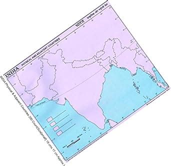 Practice Map India-Physical and Adjacent Countries (Set of 200 Small ...