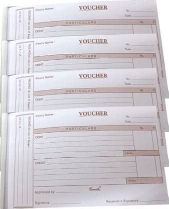 RetailPick Part Debit Credit Voucher Pad Debit/Credit Perforated ...