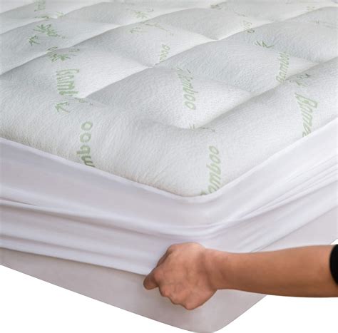 Amazon.com: Ultra Soft Queen Size Mattress Topper - Viscose Made from ...