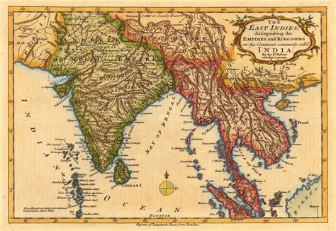 Ancient Map of India with Major Cities and Roads