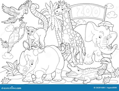 Zoo Coloring Pages For Preschoolers Coloring Pages