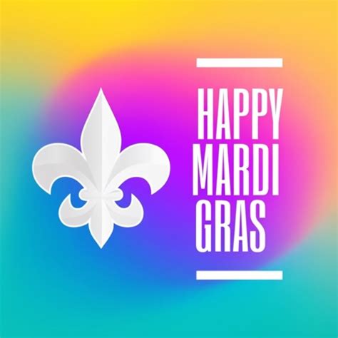 Vibrant Happy Mardi Gras Y'all Celebration Illustration Social Media ...