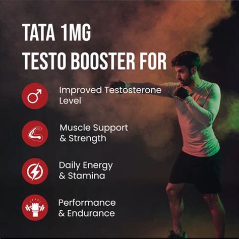TATA 1mg Testosterone Booster Advanced Tablet, Supports Strength ...