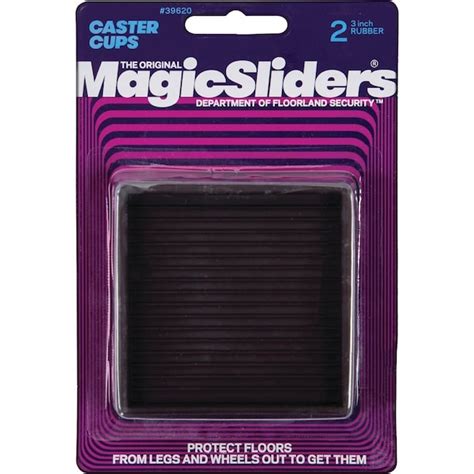 Magic Sliders 3'' Square Rubber Non-Skid Furniture Leg Cup, 2PK 39620 ...