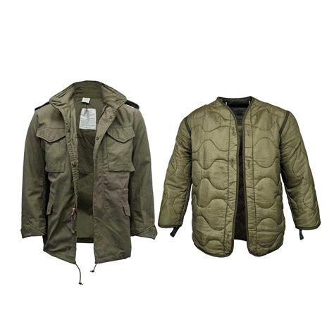 Original US M65 Jacket With Liner Army Surplus Military Parka Combat ...