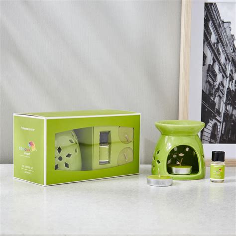 Buy Colour Connect 4Pcs Ceramic Jasmine Burner Set from Home Centre at ...