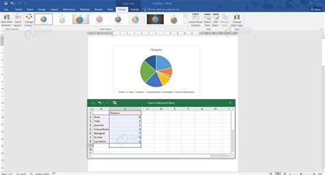 Chart Example in Word 的图像结果
