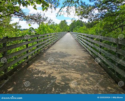 Paved Walking Trail Silver Comet Trail in Dallas Georgia Long Wooden ...