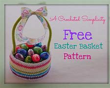 Image result for Crochet Easter Basket