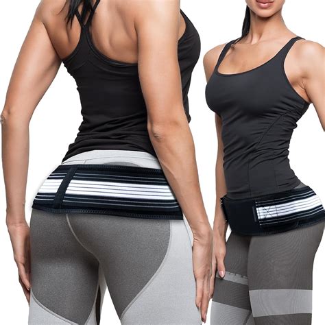 Buy DARKNESS Sacroiliac SI Joint Hip Belt - Lower Back Support Brace ...