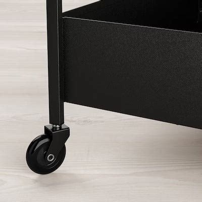 IKEA NISSAFORS Trolley, black | IKEA Kitchen islands & trolleys | IKEA ...