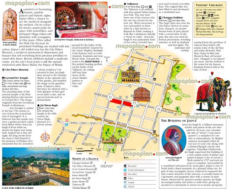 Jaipur top tourist attractions map - Jaipur city centre free travel guide - Top 10 must-see ...